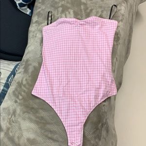 Forever 21 strapless bodysuit medium snap crotch